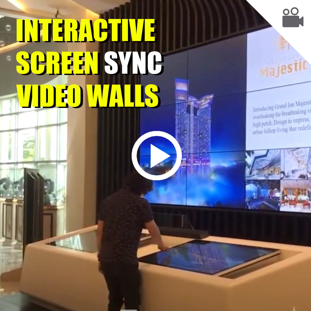 Interactive Screen Sync Video Walls